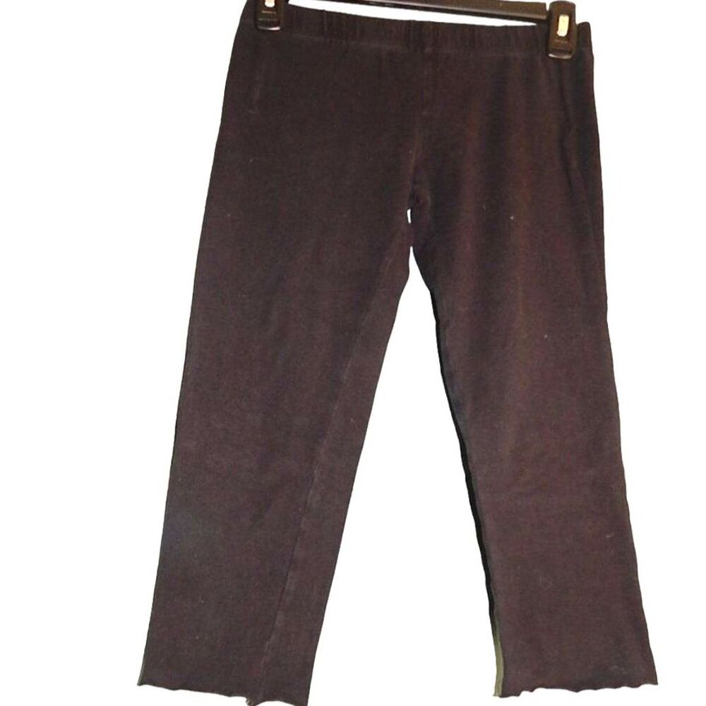 No Boundaries Women’s Juniors Small 3/5 Black Raw Hem Stretch Capri Leggings